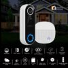 timbre con vídeo argomtech vision 2 wifi full hd 1080p ip65 color blanco