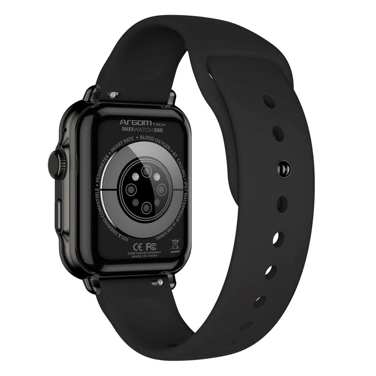 reloj s55 black argom caja negro malla negro reloj s55 black argom caja negro malla negro