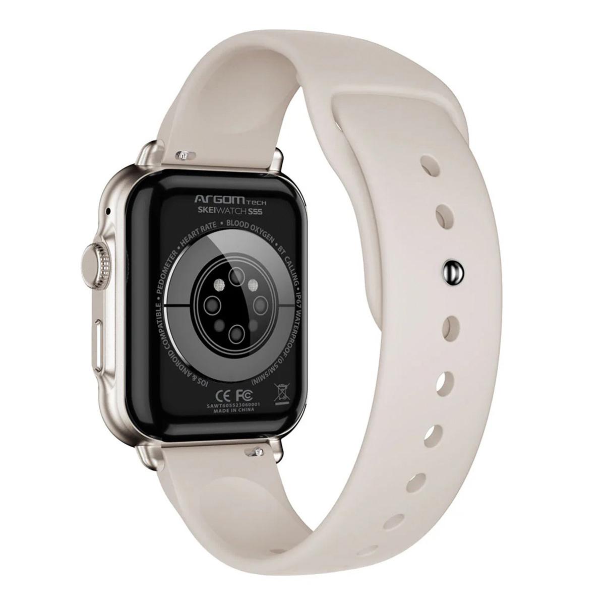 smartwatch argomtech skeiwatch s55 arg wt 6055bg beige smartwatch argomtech skeiwatch s55 arg wt 6055bg beige