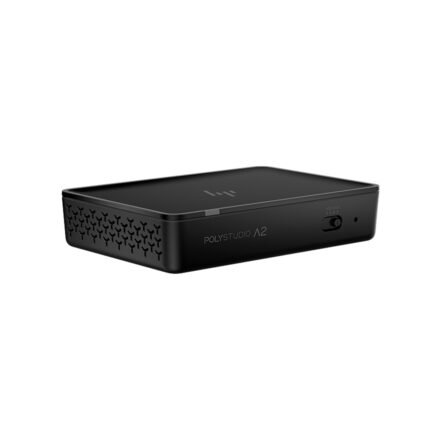 Puente de audio HP Poly Studio A2 con cable de extensión CAT6A y micrófono, y placa de montaje – B22X2AA