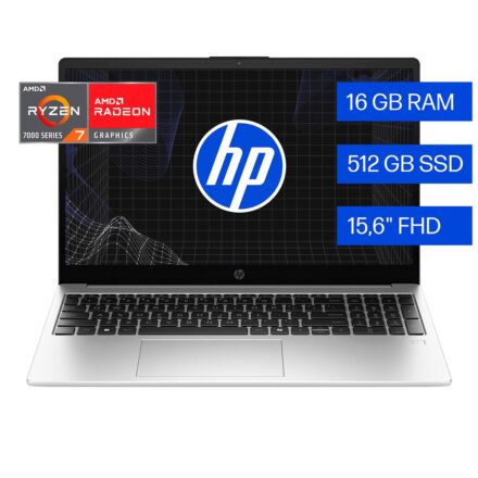 Notebook HP 255 R G10 Ryzen 7 16GB RAM 512GB SSD FreeDOS B77CBLT