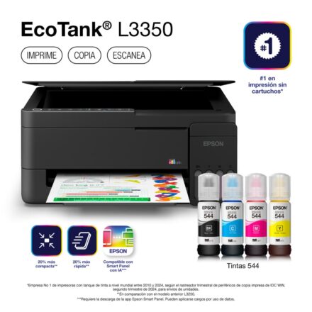 impresora multifunción epson ecotank l3350 color wi fi