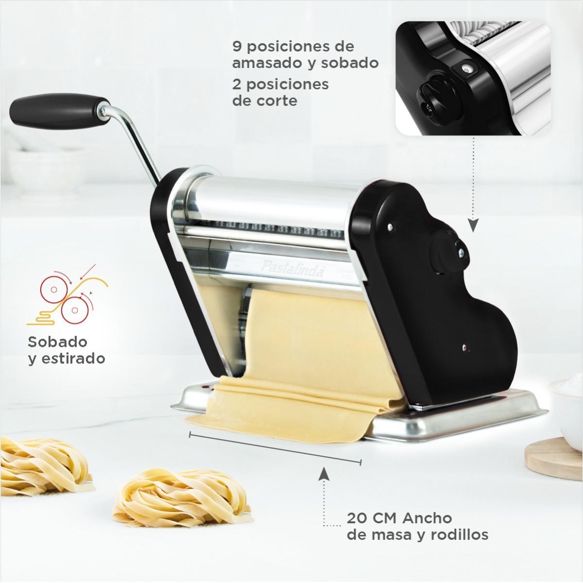 maquina de pastas pastalinda clásica 200 negro 20cm maquina de pastas pastalinda clásica 200 negro 20cm