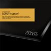 anafe eléctrico vitrocerámica empotrables de 60cm vondom c6465b negro