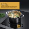 anafe eléctrico vitrocerámica empotrables de 60cm vondom c6465b negro