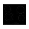 anafe eléctrico vitrocerámica empotrables de 60cm vondom c6465b negro