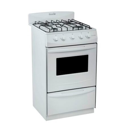 cocina a gas escorial candor s2 color blanco gas natural