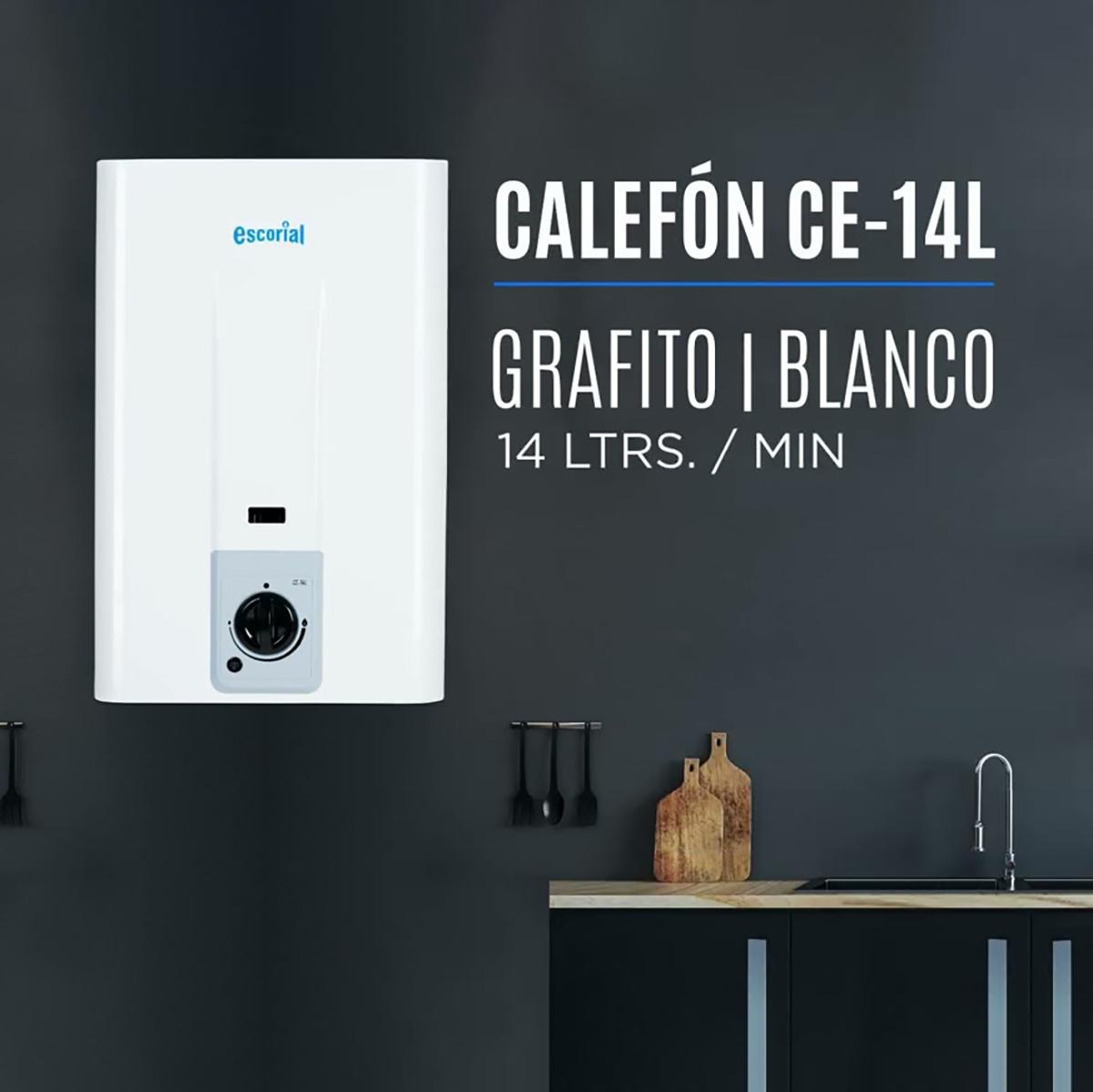 calefon a gas natural 14l escorial ce 14lbn blanco calefon a gas natural 14l escorial ce 14lbn blanco
