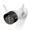 cámara seguridad tenda ct6 videovigilancia exterior 2k wi fi color blanco
