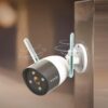 cámara seguridad tenda ct6 videovigilancia exterior 2k wi fi color blanco