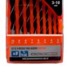 kit de 8 mechas daewoo dwkit8w para madera tamaños 3 al 10