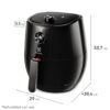 freidora electrolux efficient eaf101 analogica 1400w 3.2l, negra