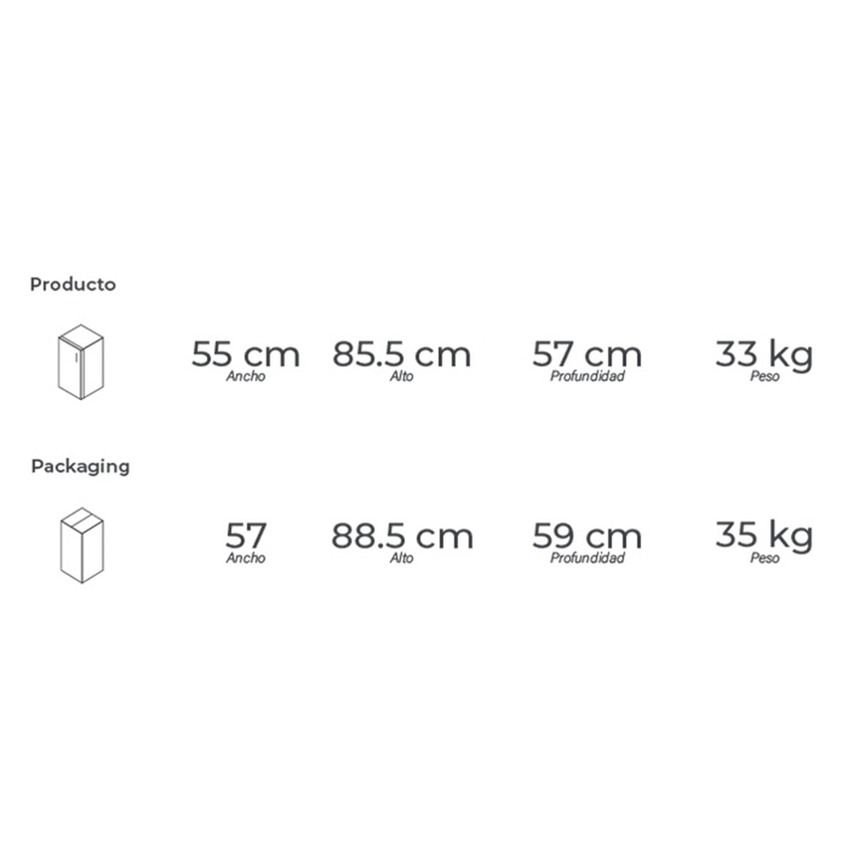 freezer bajo mesada vondom línea blanca 85 litros color blanco freezer bajo mesada vondom línea blanca 85 litros color blanco