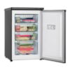 freezer bajo mesada vondom línea acero 85 l acero inoxidable