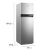 heladera gafa 259l hgnf255p no frost inverter plata heladera gafa 259l hgnf255p no frost inverter plata