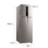 heladera no frost inverter 408l electrolux top freezer if43s plata heladera no frost inverter 408l electrolux top freezer if43s plata