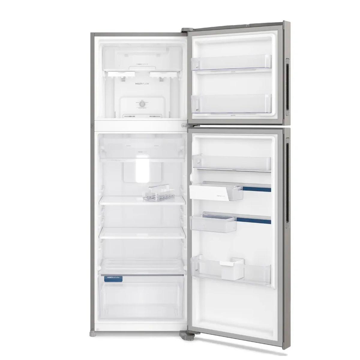 heladera no frost inverter 408l electrolux top freezer if43s plata heladera no frost inverter 408l electrolux top freezer if43s plata