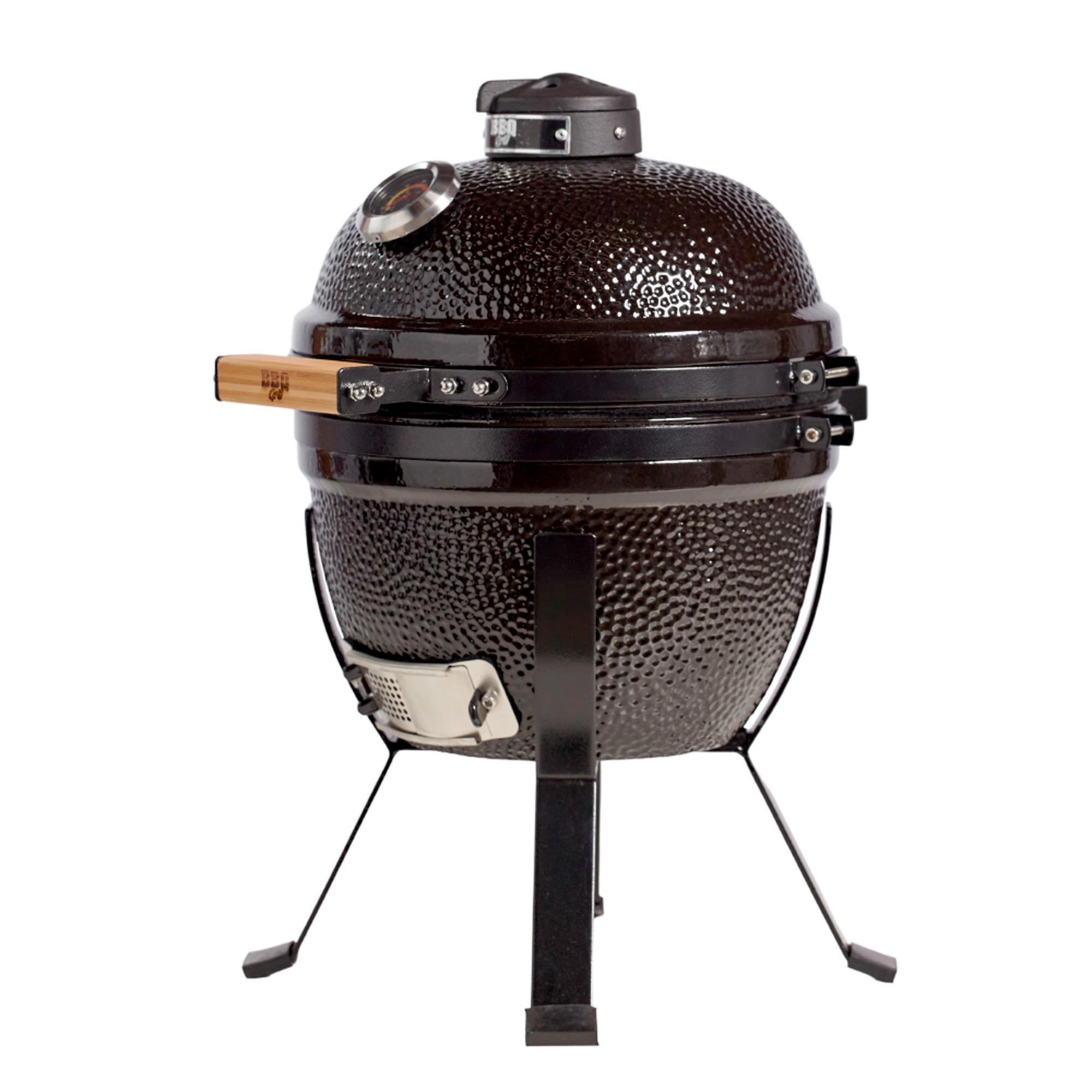 parrilla kamado bbq grill kadu k14 ahumador ceramico negro con funda parrilla kamado bbq grill kadu k14 ahumador ceramico negro con funda