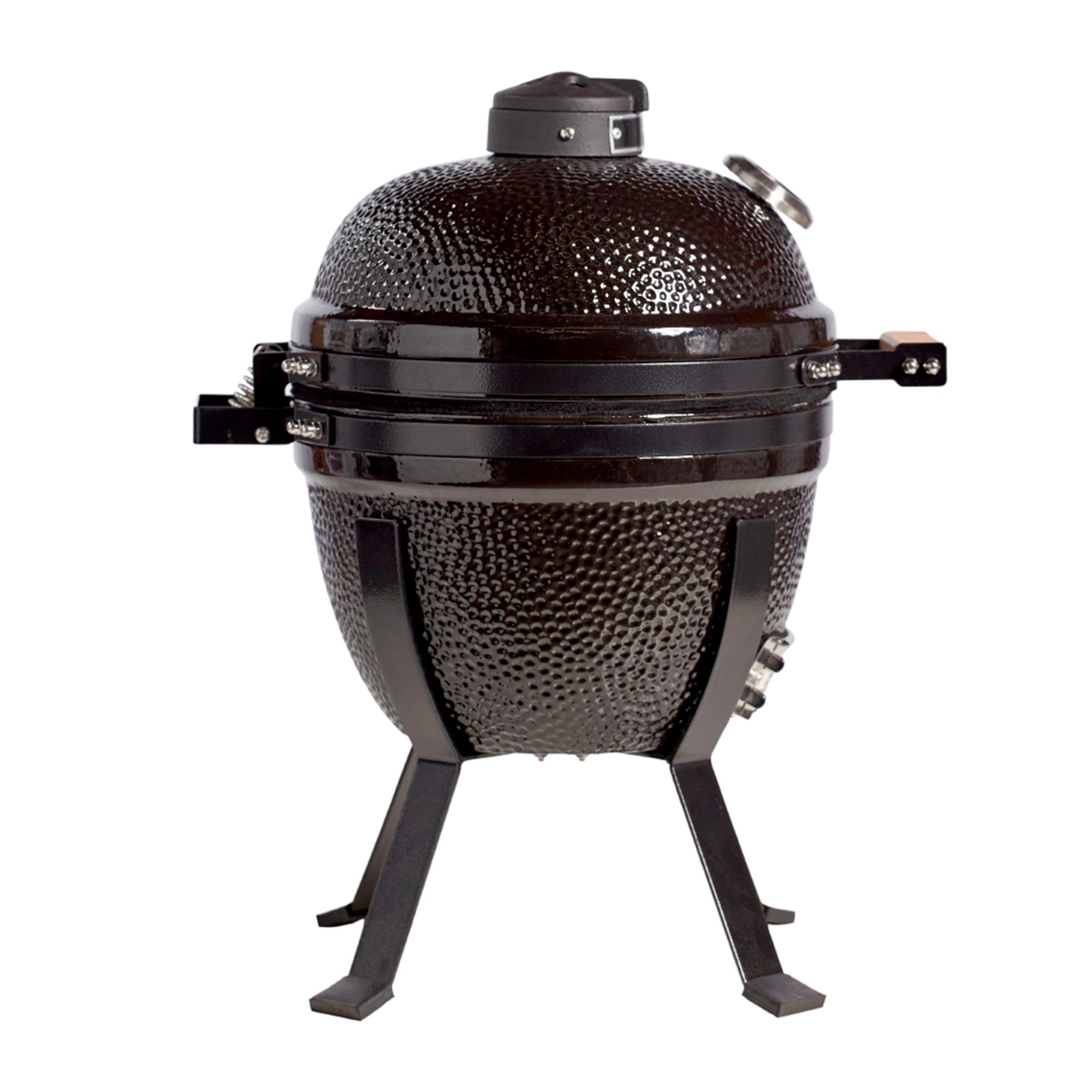 parrilla kamado bbq grill kadu k14 ahumador ceramico negro con funda parrilla kamado bbq grill kadu k14 ahumador ceramico negro con funda