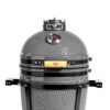 parrilla kamado bbq grill kadu k15 ahumador ceramico gris oscuro con funda parrilla kamado bbq grill kadu k15 ahumador ceramico gris oscuro con funda