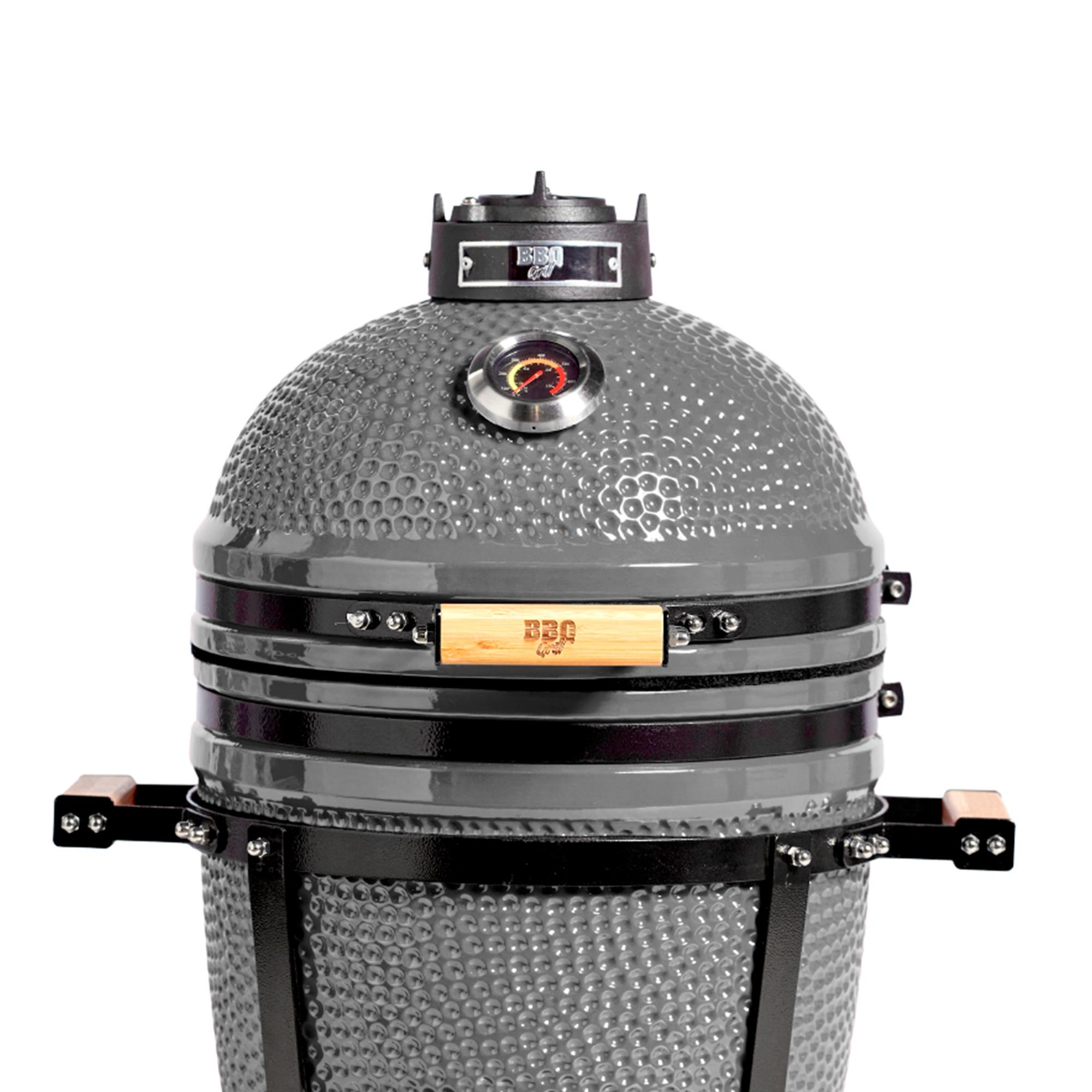 parrilla kamado bbq grill kadu k15 ahumador ceramico gris oscuro con funda parrilla kamado bbq grill kadu k15 ahumador ceramico gris oscuro con funda