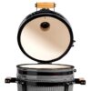 parrilla kamado bbq grill kadu k15 ahumador ceramico gris oscuro con funda parrilla kamado bbq grill kadu k15 ahumador ceramico gris oscuro con funda