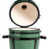 parrilla kamado bbq grill kadu k15 ahumador ceramico verde con funda