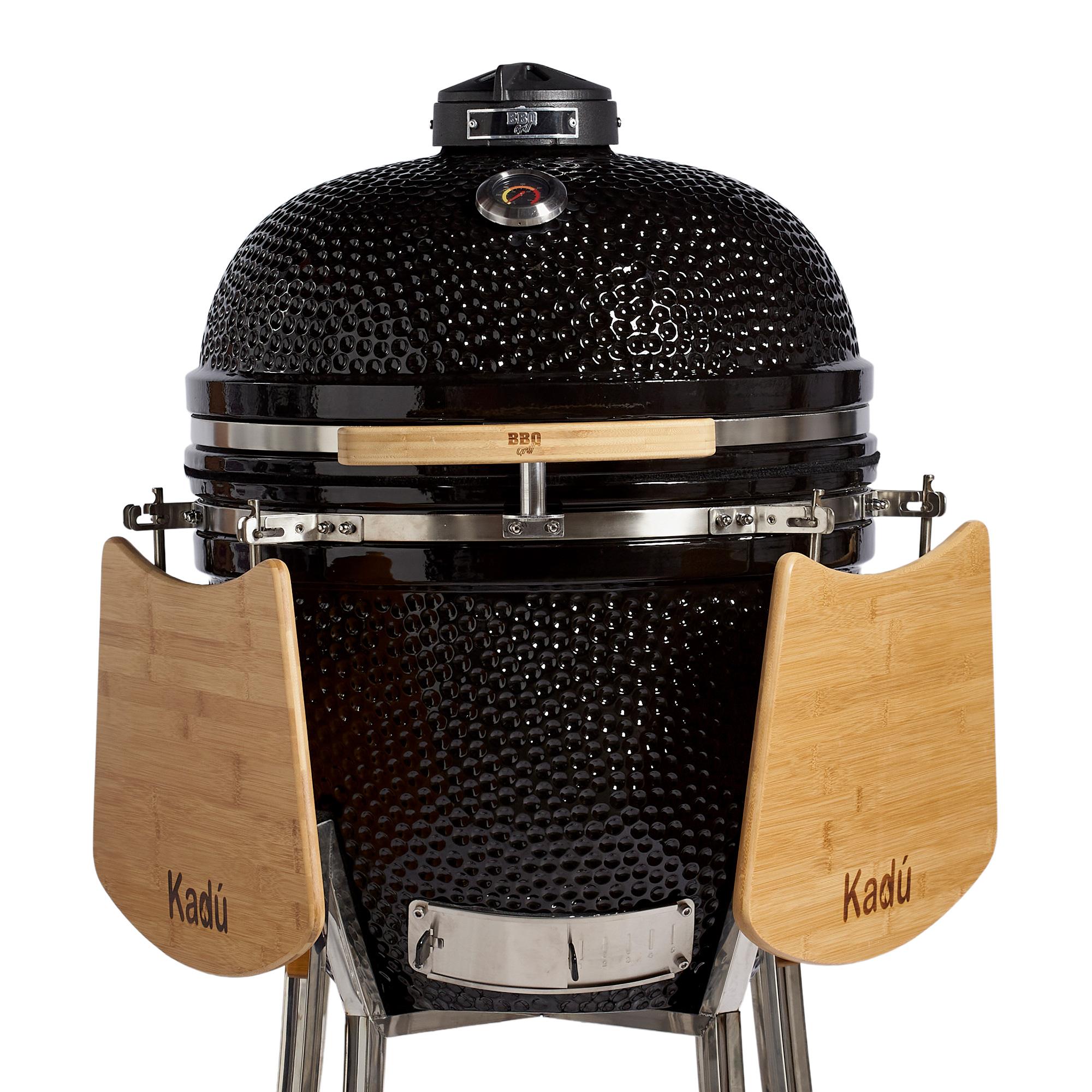 parrilla kamado bbq grill kadu k18 ahumador ceramico negro parrilla kamado bbq grill kadu k18 ahumador ceramico negro
