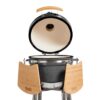 parrilla kamado bbq grill kadu k18 ahumador ceramico gris