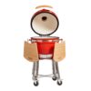 parrilla kamado bbq grill kadu k18 ahumador ceramico rojo