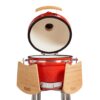 parrilla kamado bbq grill kadu k18 ahumador ceramico rojo