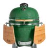 parrilla kamado bbq grill kadu k21 ahumador ceramico verde con funda