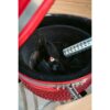 parrilla kamado bbq grill kadu k21 ahumador ceramico rojo con funda