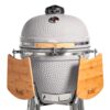parrilla kamado bbq grill kadu k21 ahumador ceramico blanco con funda