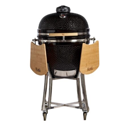 Parrilla Kamado Bbq Grill Kadu K23 Ahumador Ceramico Negro con funda Parrilla Kamado Bbq Grill Kadu K23 Ahumador Ceramico Negro con funda