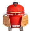 parrilla kamado bbq grill kadu k25 ahumador ceramico rojo con funda