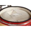 parrilla kamado bbq grill kadu k25 ahumador ceramico rojo con funda