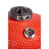 parrilla kamado bbq grill kadu k25 ahumador ceramico rojo con funda