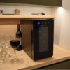 cava de vinos techgo para 8 botellas kws 8e termoeléctrica negra