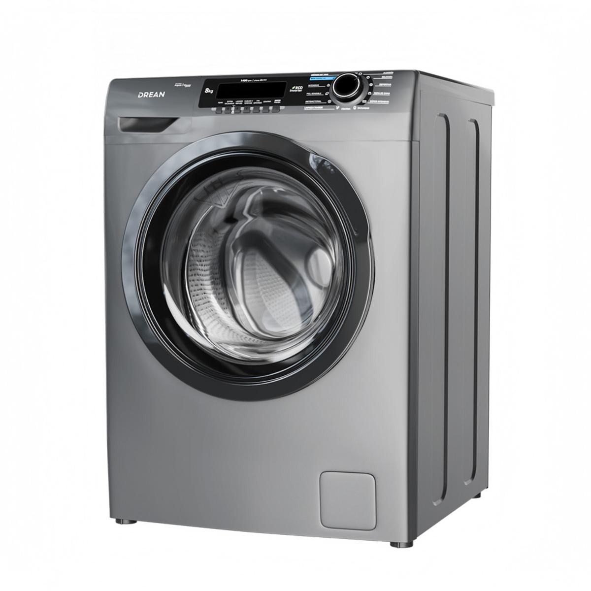 lavarropas automático drean lcfdr0814sg 8kg 1400rpm inverter gris lavarropas automático drean lcfdr0814sg 8kg 1400rpm inverter gris