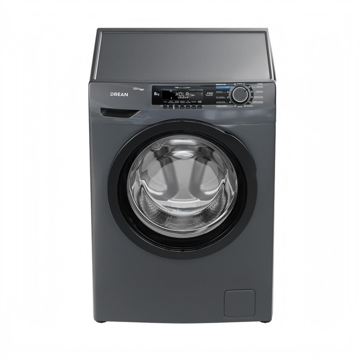 lavarropas automático drean lcfdr0814sg 8kg 1400rpm inverter gris lavarropas automático drean lcfdr0814sg 8kg 1400rpm inverter gris