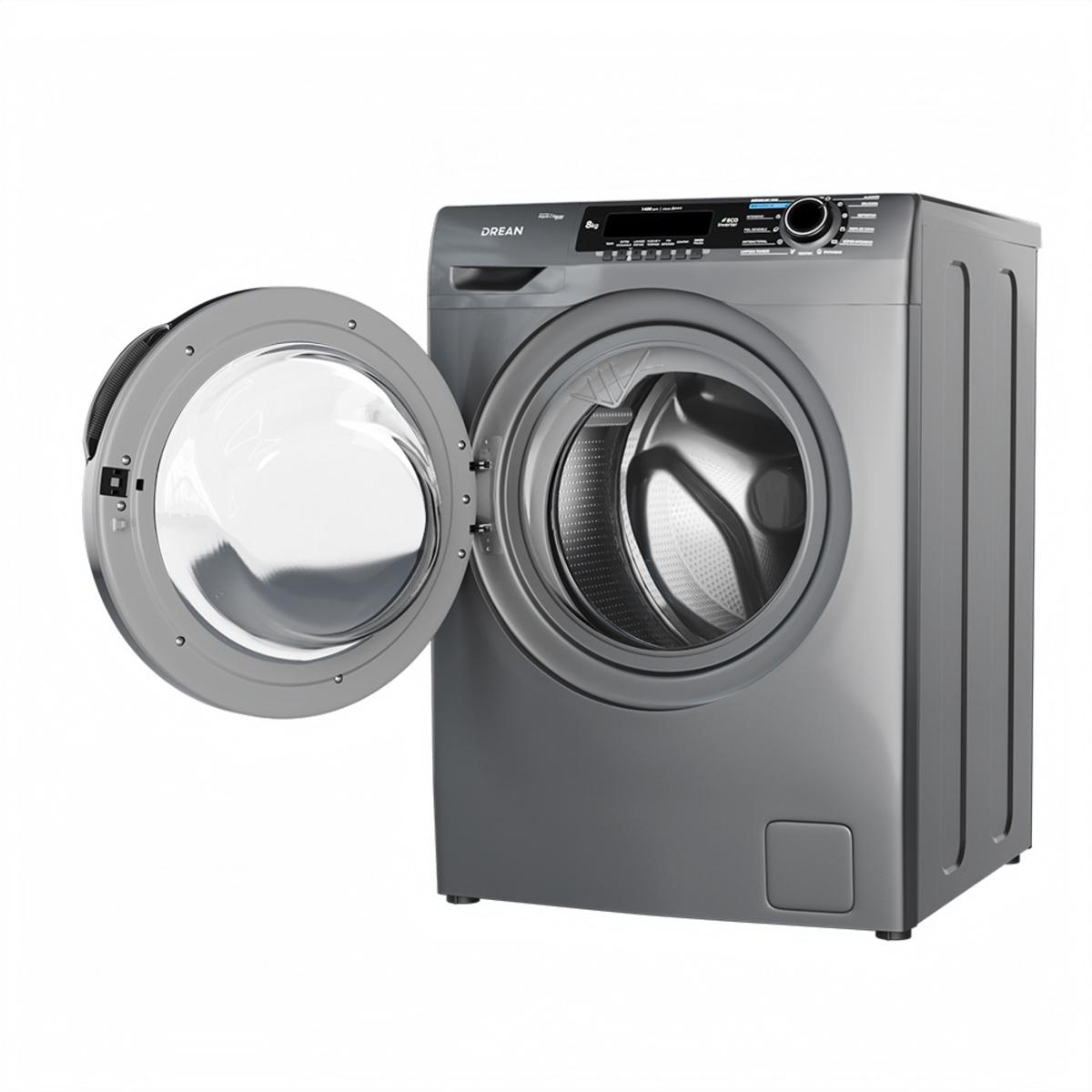 lavarropas automático drean lcfdr0814sg 8kg 1400rpm inverter gris lavarropas automático drean lcfdr0814sg 8kg 1400rpm inverter gris