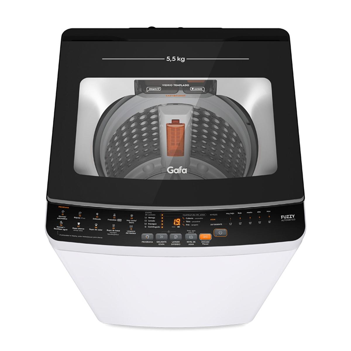 lavarropas gafa lgs055w carga superior 5,5 kg blanco lavarropas gafa lgs055w carga superior 5,5 kg blanco
