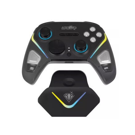 Joystick |Level Up Orus| 3 en 1 Negro Bluetooth 2.4GHz USB-C con Dock
