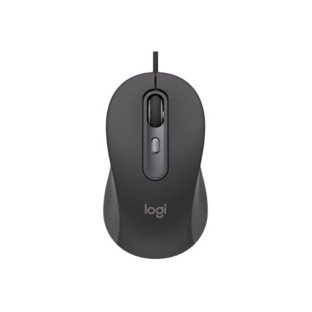 Mouse | Logitech | Signature Wired M520 | USB-C SmartWheel SilentTouch Grafito