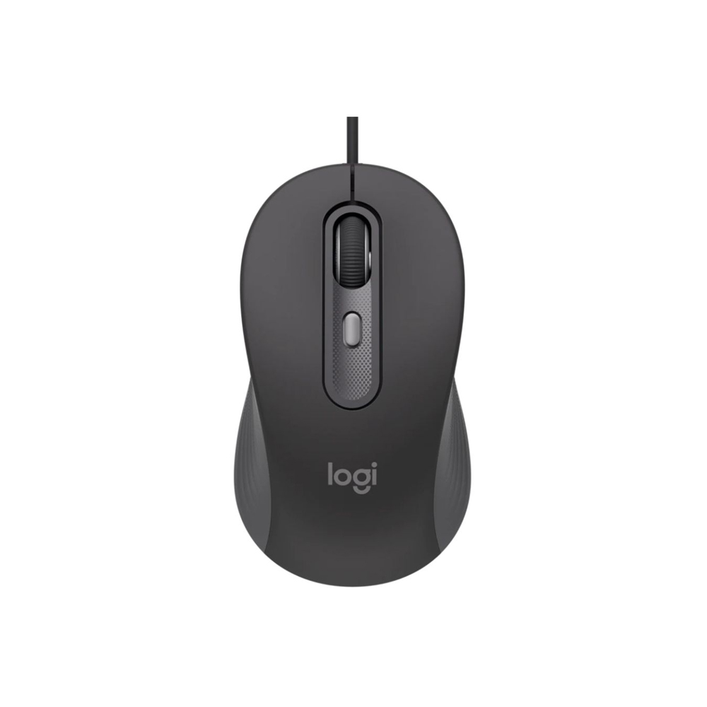 Mouse | Logitech | Signature Wired M520 | USB-C SmartWheel SilentTouch Grafito
