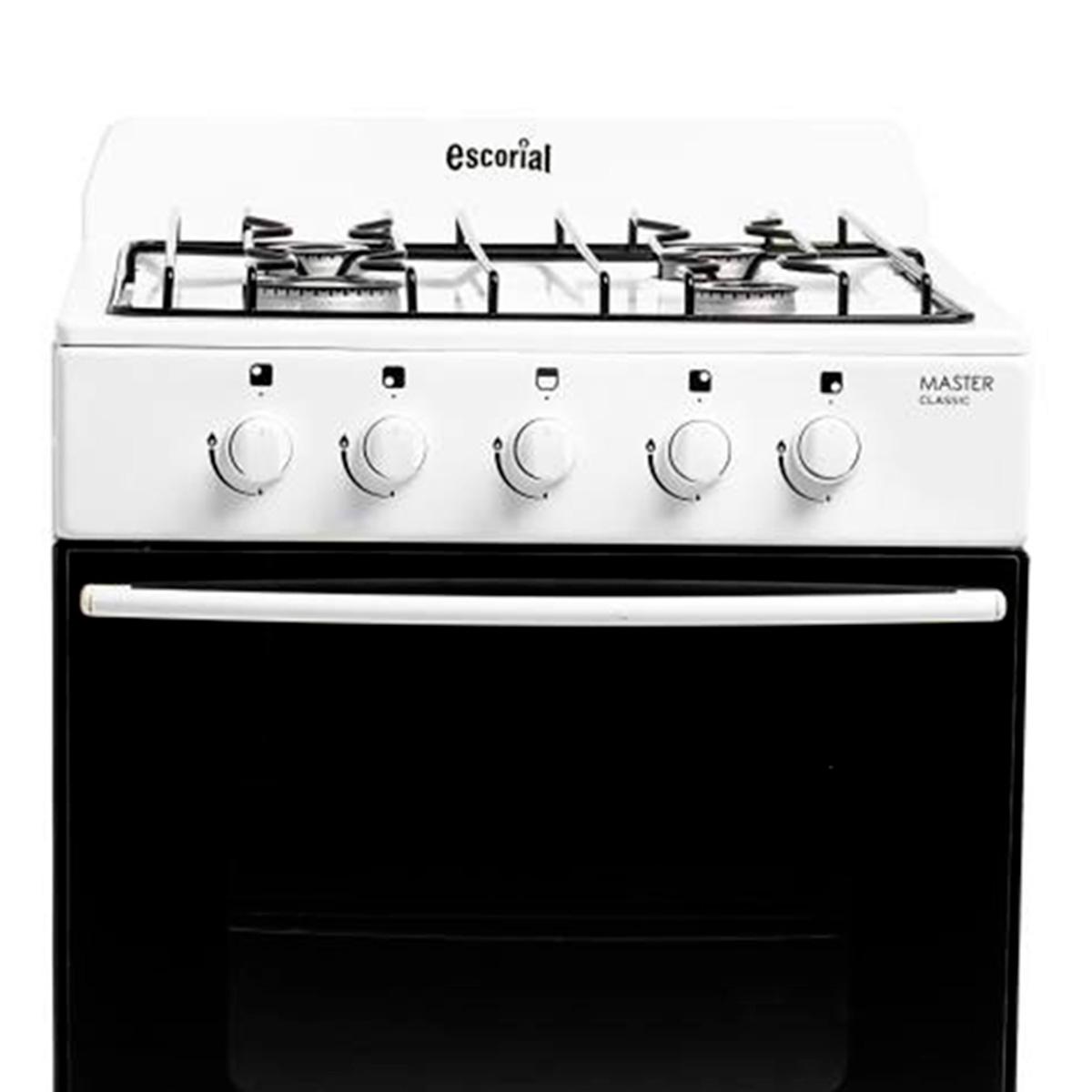 cocina escorial master classic a gas 4 hornallas blanca puerta con visor gn cocina escorial master classic a gas 4 hornallas blanca puerta con visor gn