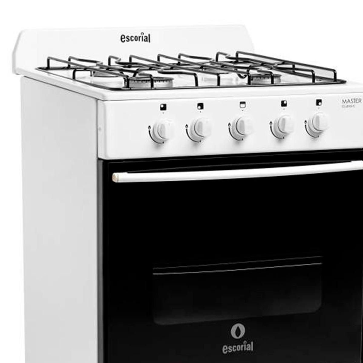 cocina escorial master classic a gas 4 hornallas blanca puerta con visor gn cocina escorial master classic a gas 4 hornallas blanca puerta con visor gn