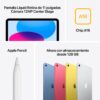 ipad 11″ apple wi fi + celular 256gb silver md7k4le a