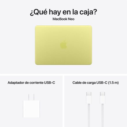 macbook neo 13″ apple a18 cpu 6core gpu 5core, 512gb ssd, 8gb ram touch id citrus mhfe4le a